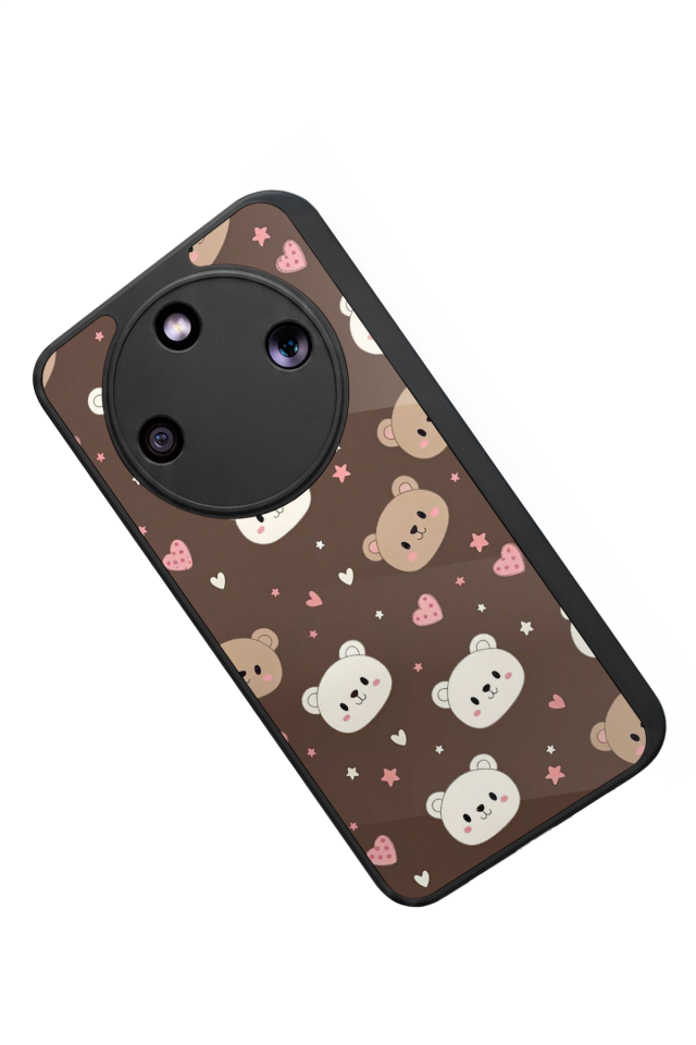 Honor Magic 8 Lite Uyumlu Ayı Tasarımlı Glossy Premium Kılıf