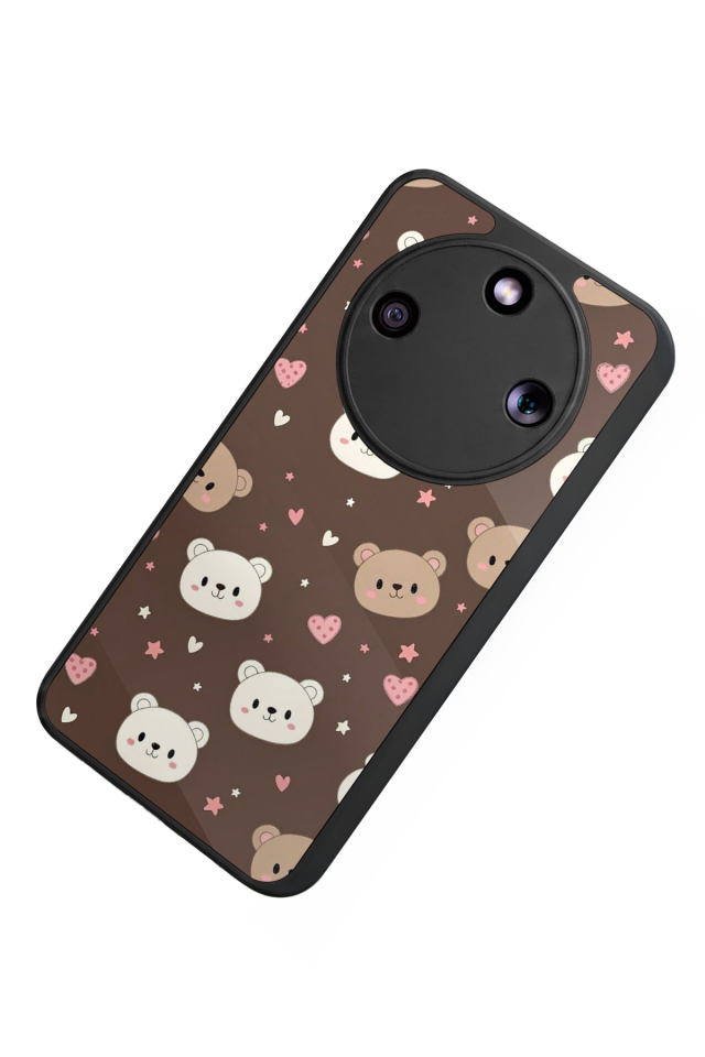 Honor Magic 8 Lite Uyumlu Ayı Tasarımlı Glossy Premium Kılıf