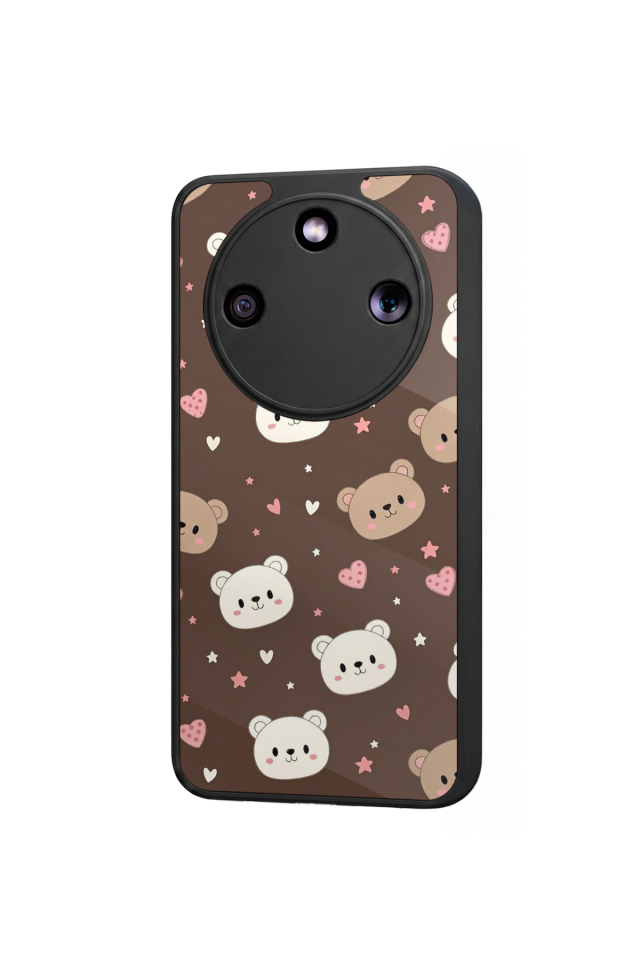 Honor Magic 8 Lite Uyumlu Ayı Tasarımlı Glossy Premium Kılıf