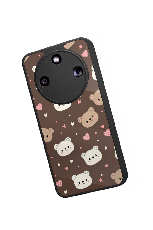 Honor Magic 8 Lite Uyumlu Ayı Tasarımlı Glossy Premium Kılıf