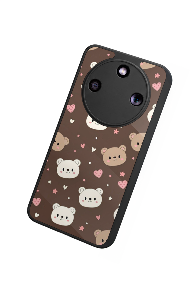 Honor Magic 8 Lite Uyumlu Ayı Tasarımlı Glossy Premium Kılıf