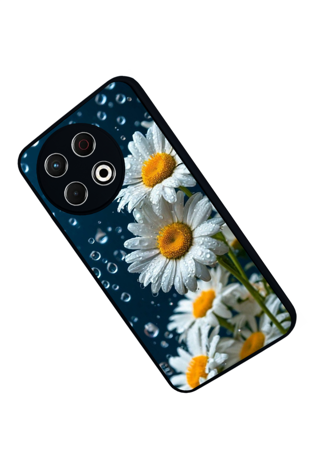 Tecno Spark 30 Pro Uyumlu Cicek Tasarımlı Glossy Premium Kılıf