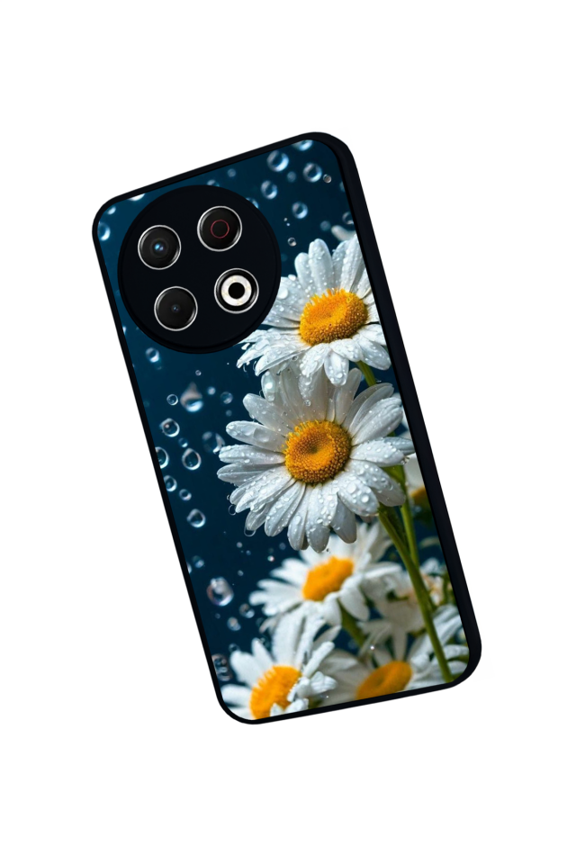 Tecno Spark 30 Pro Uyumlu Cicek Tasarımlı Glossy Premium Kılıf