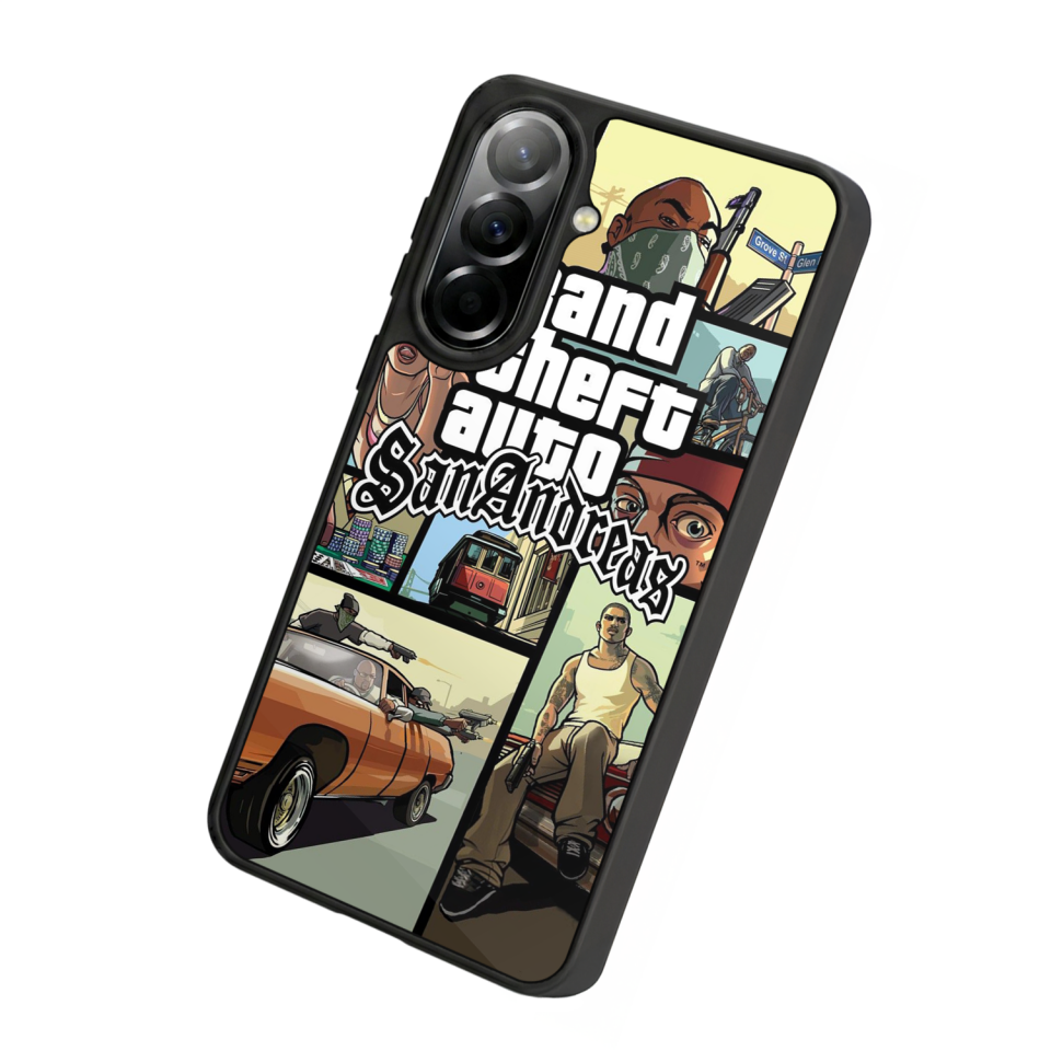 Samsung Galaxy A57 Uyumlu GTA Tasarımlı Glossy Premium Kılıf