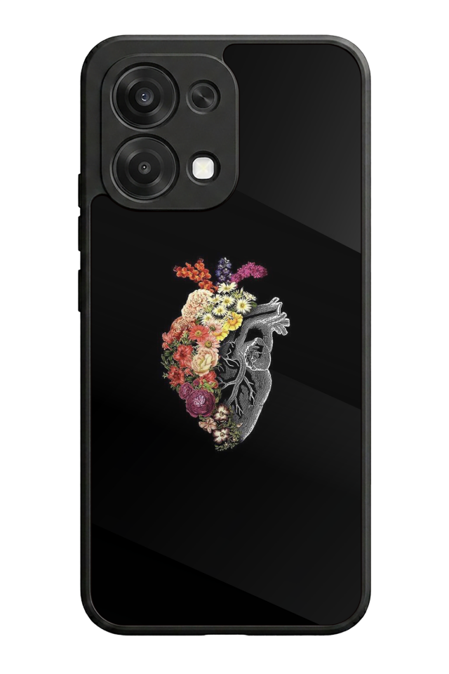 Oppo A6 Pro Uyumlu Kalp Love Tasarımlı Glossy Premium Kılıf