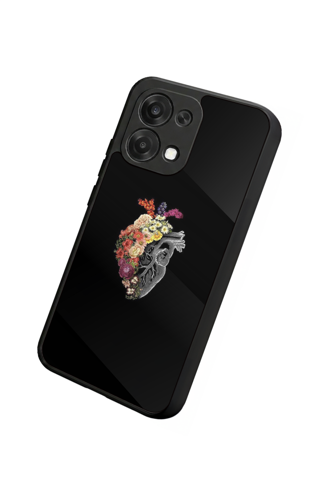 Oppo A6 Pro Uyumlu Kalp Love Tasarımlı Glossy Premium Kılıf