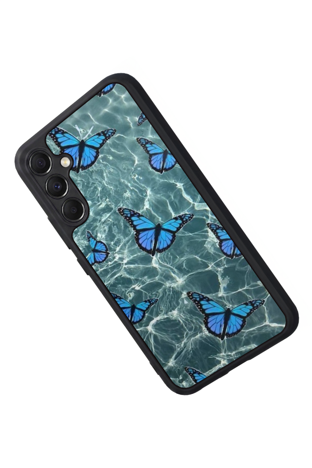 Samsung Galaxy M34 Uyumlu Kelebek Tasarımlı Glossy Premium Kılıf