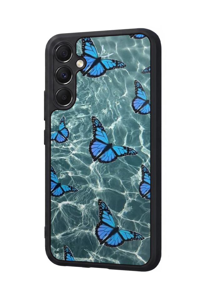 Samsung Galaxy M34 Uyumlu Kelebek Tasarımlı Glossy Premium Kılıf