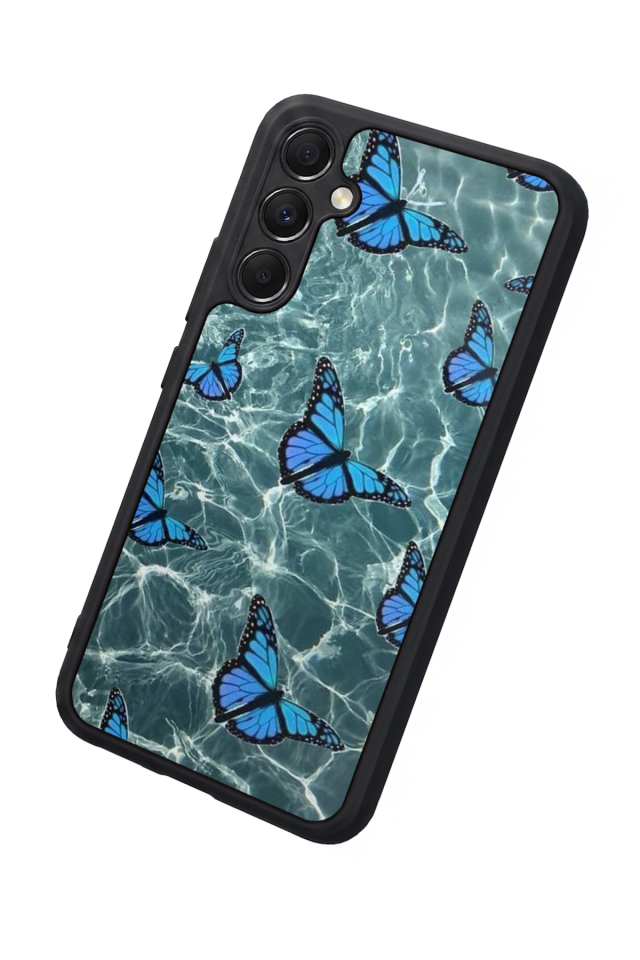 Samsung Galaxy M34 Uyumlu Kelebek Tasarımlı Glossy Premium Kılıf