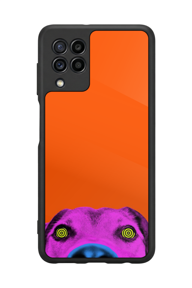 Samsung Galaxy M22 Uyumlu Kirmizi Tasarımlı Glossy Premium Kılıf