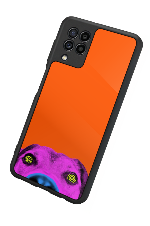 Samsung Galaxy M22 Uyumlu Kirmizi Tasarımlı Glossy Premium Kılıf