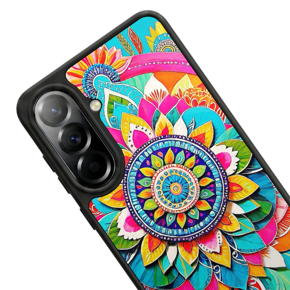 Samsung Galaxy A57 Uyumlu Mandala Tasarımlı Glossy Premium Kılıf