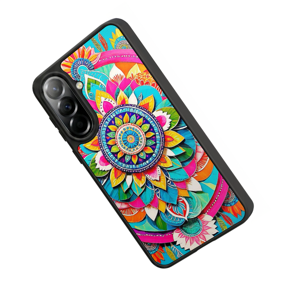 Samsung Galaxy A57 Uyumlu Mandala Tasarımlı Glossy Premium Kılıf
