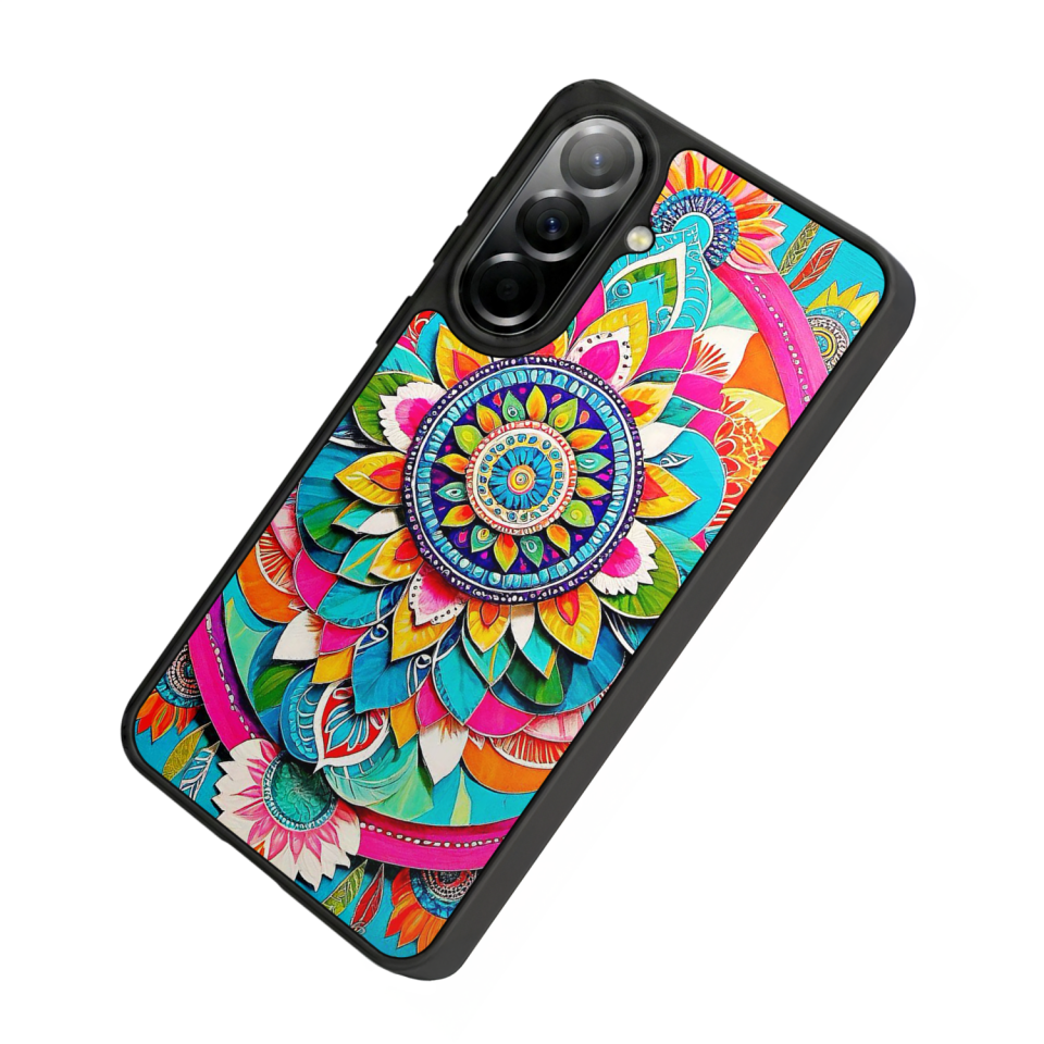 Samsung Galaxy A57 Uyumlu Mandala Tasarımlı Glossy Premium Kılıf