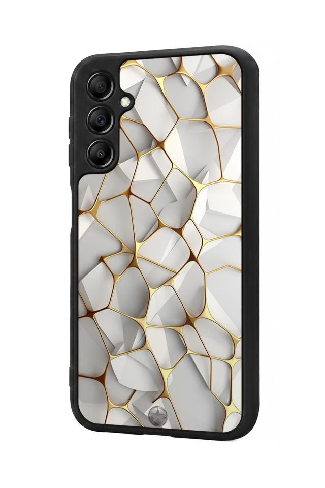 Samsung Galaxy A14 Uyumlu Mermer Marble Tasarımlı Glossy Premium Kılıf