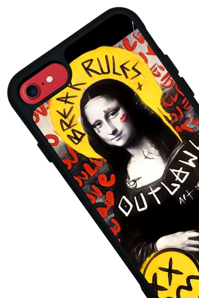iPhone 8 Uyumlu Monalisa Tasarımlı Glossy Premium Kılıf