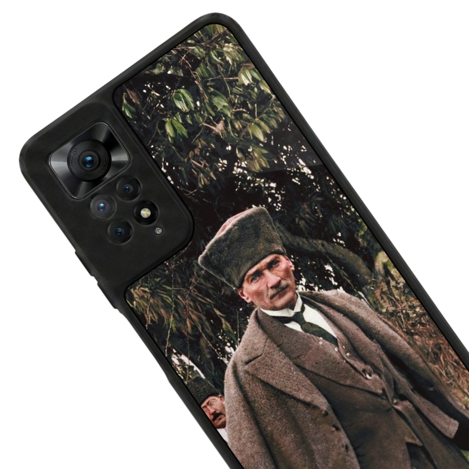 Xiaomi Redmi Note 12 Pro Uyumlu Mustafa Kemal Ataturk Tasarımlı Glossy Premium Kılıf