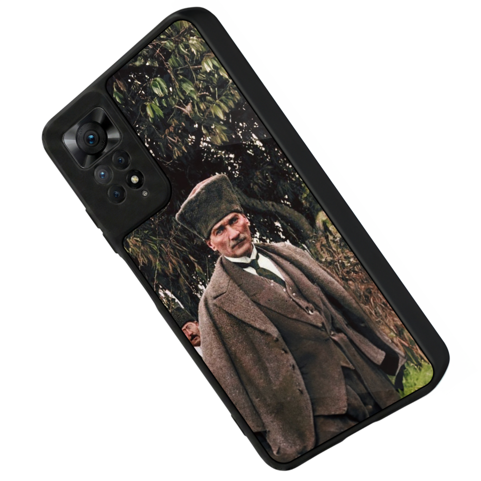 Xiaomi Redmi Note 12 Pro Uyumlu Mustafa Kemal Ataturk Tasarımlı Glossy Premium Kılıf