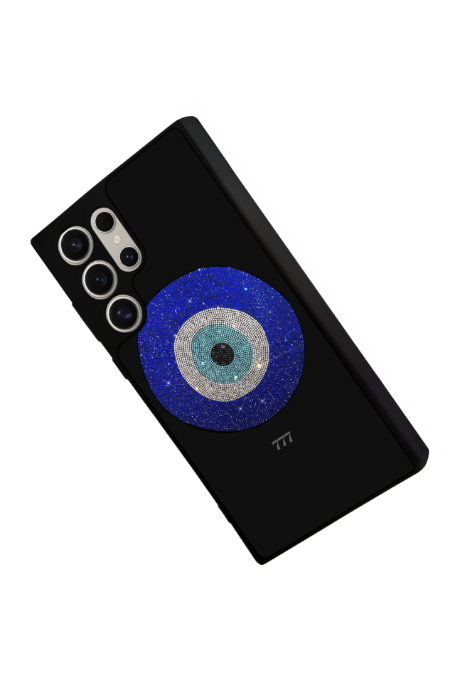 Samsung Galaxy S22 Ultra Uyumlu Nazar Tasarımlı Glossy Premium Kılıf