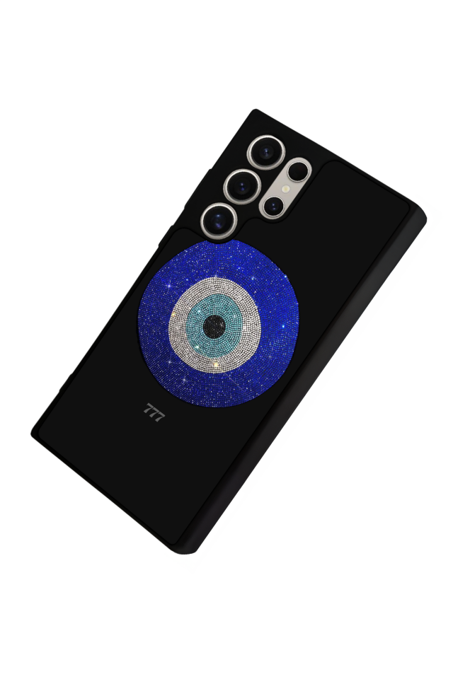 Samsung Galaxy S22 Ultra Uyumlu Nazar Tasarımlı Glossy Premium Kılıf