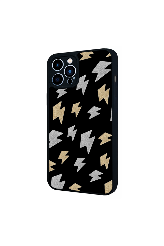 iPhone 12 Pro Max Uyumlu Simsek Tasarımlı Glossy Premium Kılıf