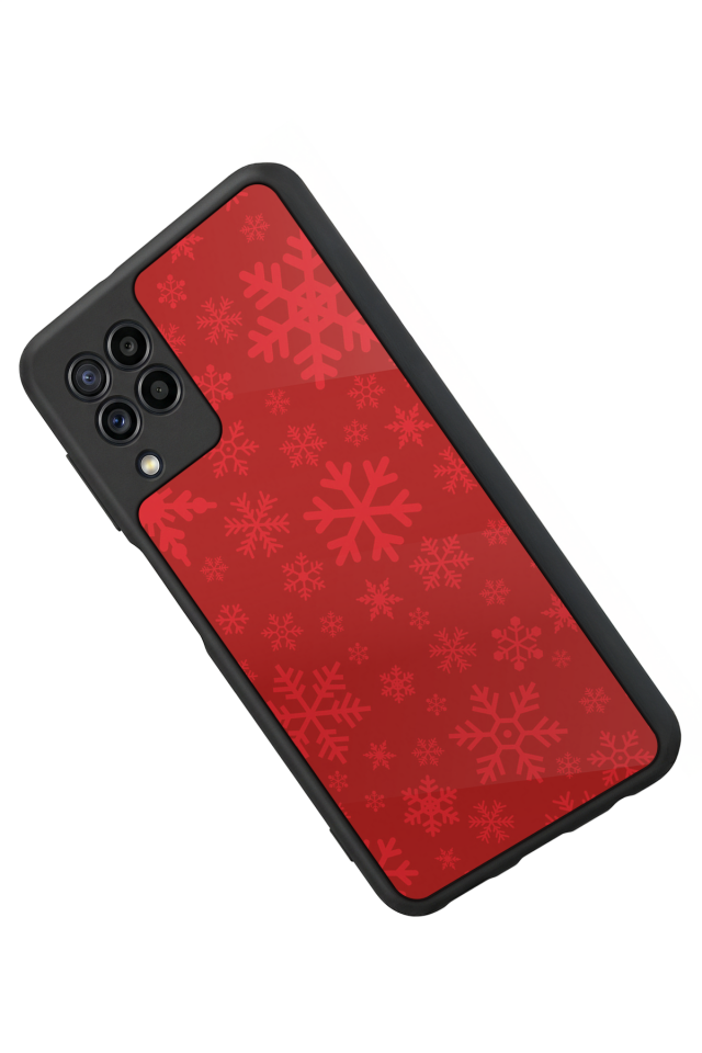 Samsung Galaxy M32 Uyumlu Yilbasi Christmas Tasarımlı Glossy Premium Kılıf
