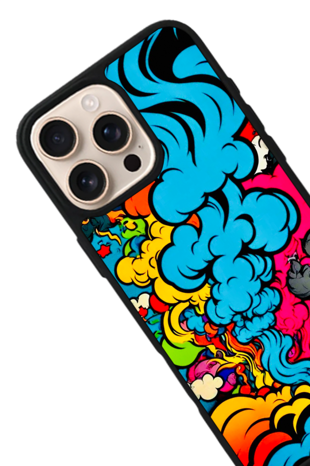 iPhone 14 Pro Uyumlu Abstract Tasarımlı Glossy Premium Kılıf