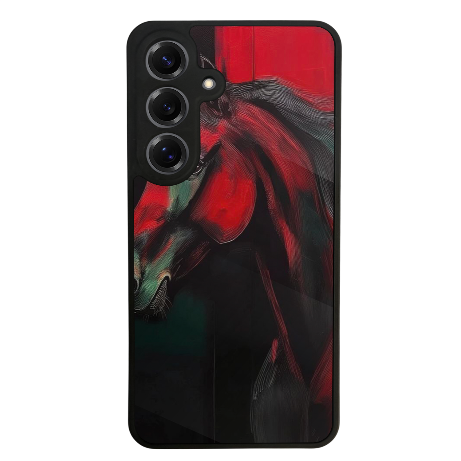 Samsung Galaxy S25 Uyumlu At Horse Tasarımlı Glossy Premium Kılıf