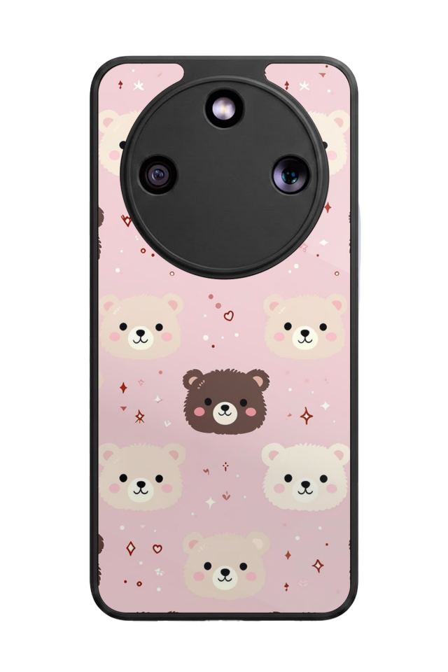 Honor Magic 8 Lite Uyumlu Ayı Tasarımlı Glossy Premium Kılıf