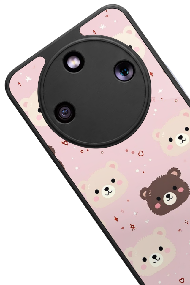 Honor Magic 8 Lite Uyumlu Ayı Tasarımlı Glossy Premium Kılıf