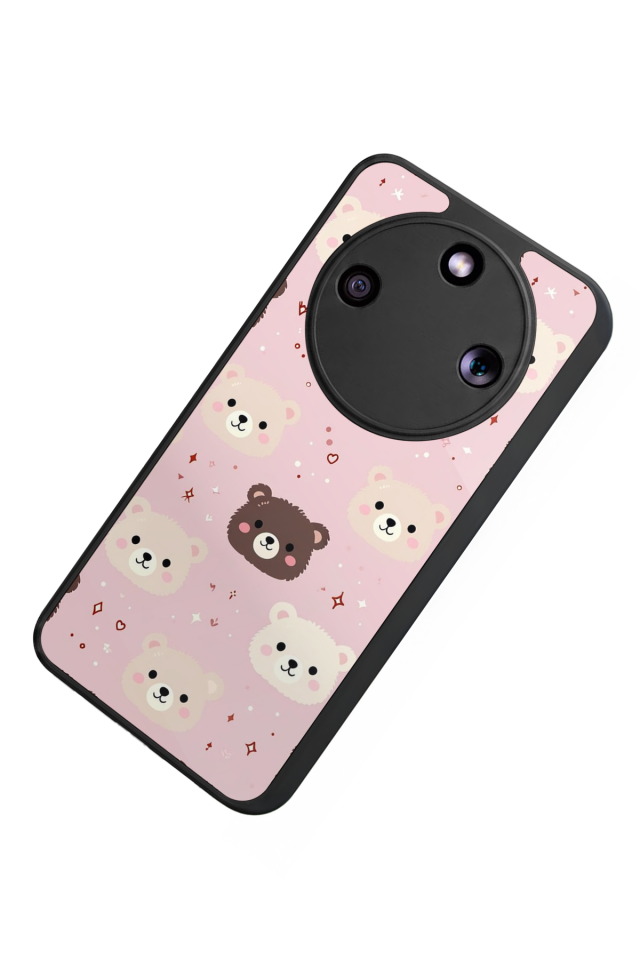 Honor Magic 8 Lite Uyumlu Ayı Tasarımlı Glossy Premium Kılıf