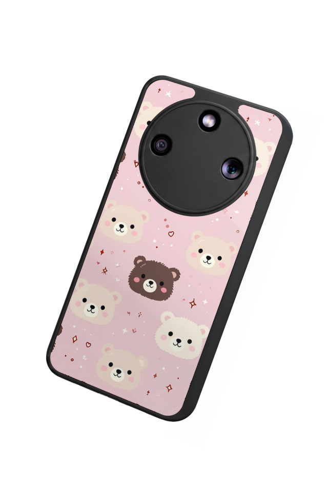 Honor Magic 8 Lite Uyumlu Ayı Tasarımlı Glossy Premium Kılıf