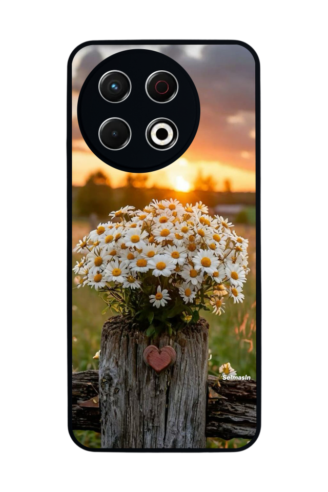 Tecno Spark 30 Pro Uyumlu Cicek Tasarımlı Glossy Premium Kılıf