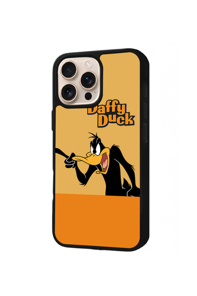 iPhone 16 Pro Max Uyumlu Daffy duck Tasarımlı Glossy Premium Kılıf