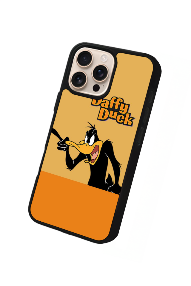 iPhone 16 Pro Max Uyumlu Daffy duck Tasarımlı Glossy Premium Kılıf