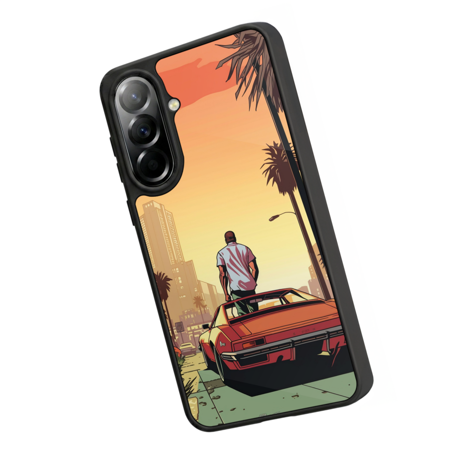 Samsung Galaxy A57 Uyumlu GTA Tasarımlı Glossy Premium Kılıf