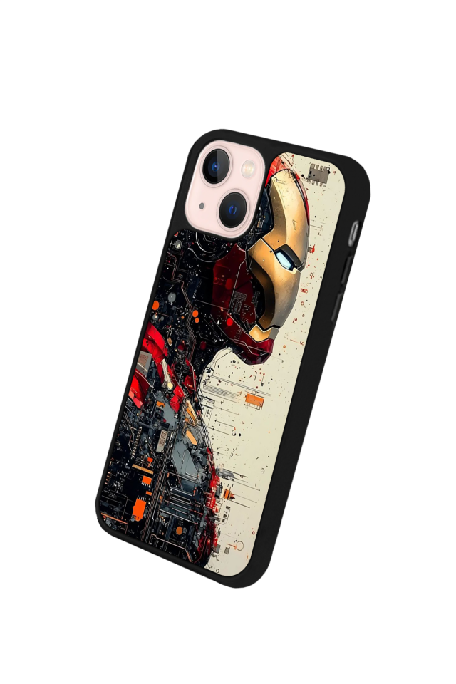 iPhone 15 Plus Uyumlu  Iron Man ( Demir Adam ) Tasarımlı Glossy Premium Kılıf