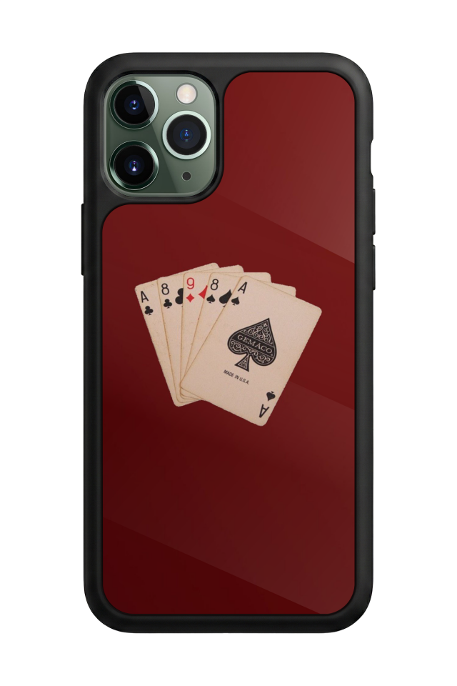 iPhone 11 Pro Uyumlu Kirmizi Tasarımlı Glossy Premium Kılıf