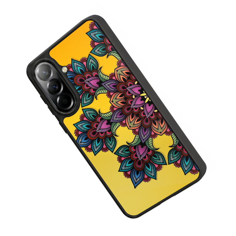 Samsung Galaxy A57 Uyumlu Mandala Tasarımlı Glossy Premium Kılıf