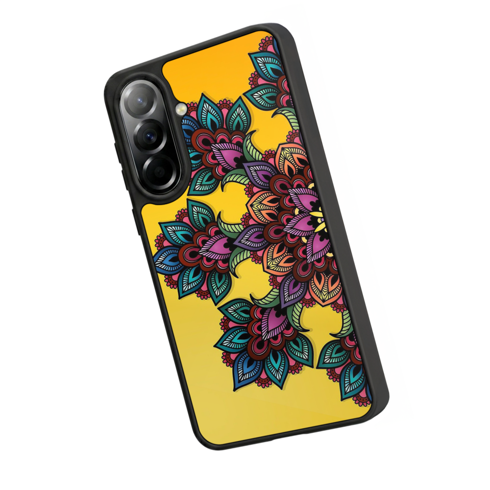 Samsung Galaxy A57 Uyumlu Mandala Tasarımlı Glossy Premium Kılıf