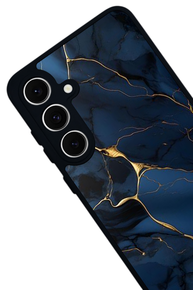 Samsung Galaxy S24 FE Uyumlu Mermer Marble Tasarımlı Glossy Premium Kılıf