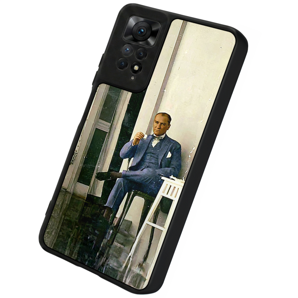Xiaomi Redmi Note 12 Pro Uyumlu Mustafa Kemal Ataturk Tasarımlı Glossy Premium Kılıf