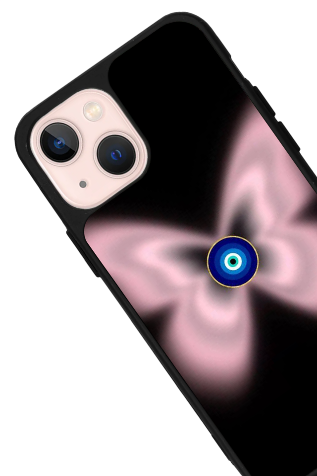 iPhone 14 Plus Uyumlu Nazar Tasarımlı Glossy Premium Kılıf