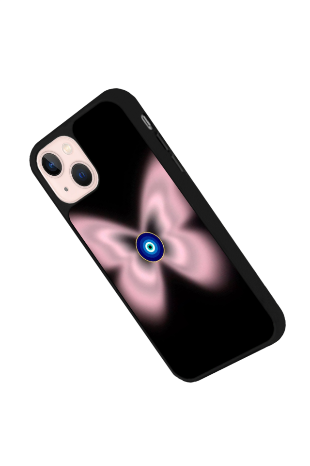 iPhone 14 Plus Uyumlu Nazar Tasarımlı Glossy Premium Kılıf
