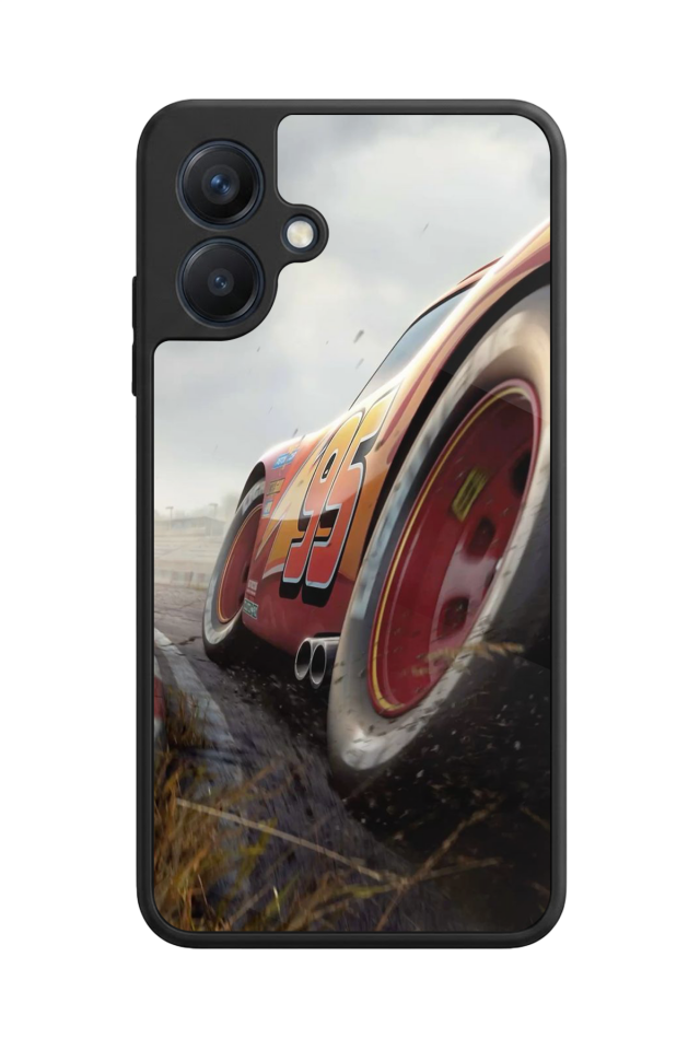 Samsung Galaxy A07 Uyumlu Şimsek McQueen Tasarımlı Glossy Premium Kılıf