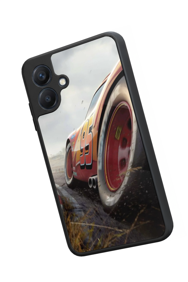 Samsung Galaxy A07 Uyumlu Şimsek McQueen Tasarımlı Glossy Premium Kılıf