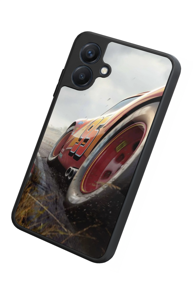 Samsung Galaxy A07 Uyumlu Şimsek McQueen Tasarımlı Glossy Premium Kılıf