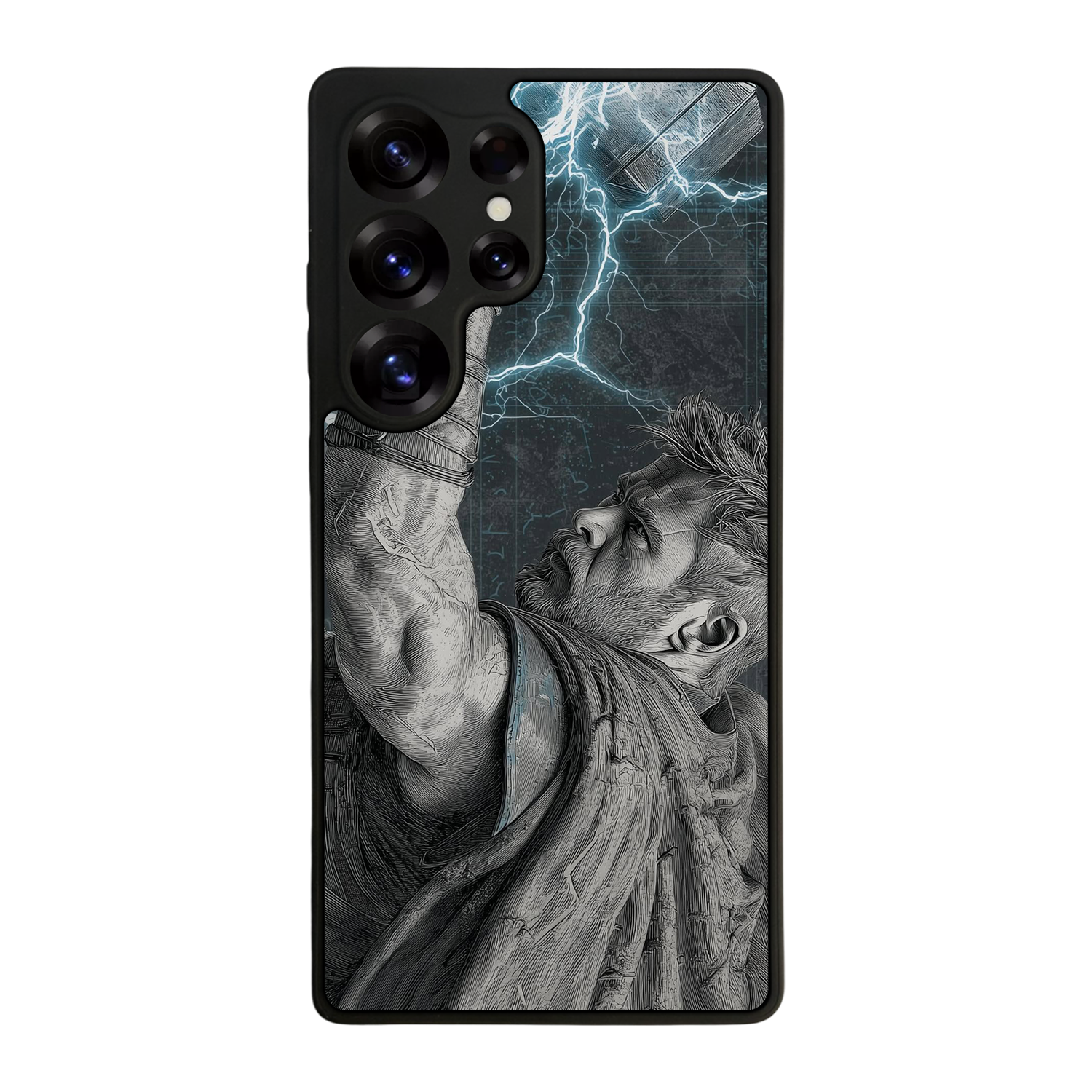 Samsung Galaxy S25 Ultra Uyumlu Thor Tasarımlı Glossy Premium Kılıf