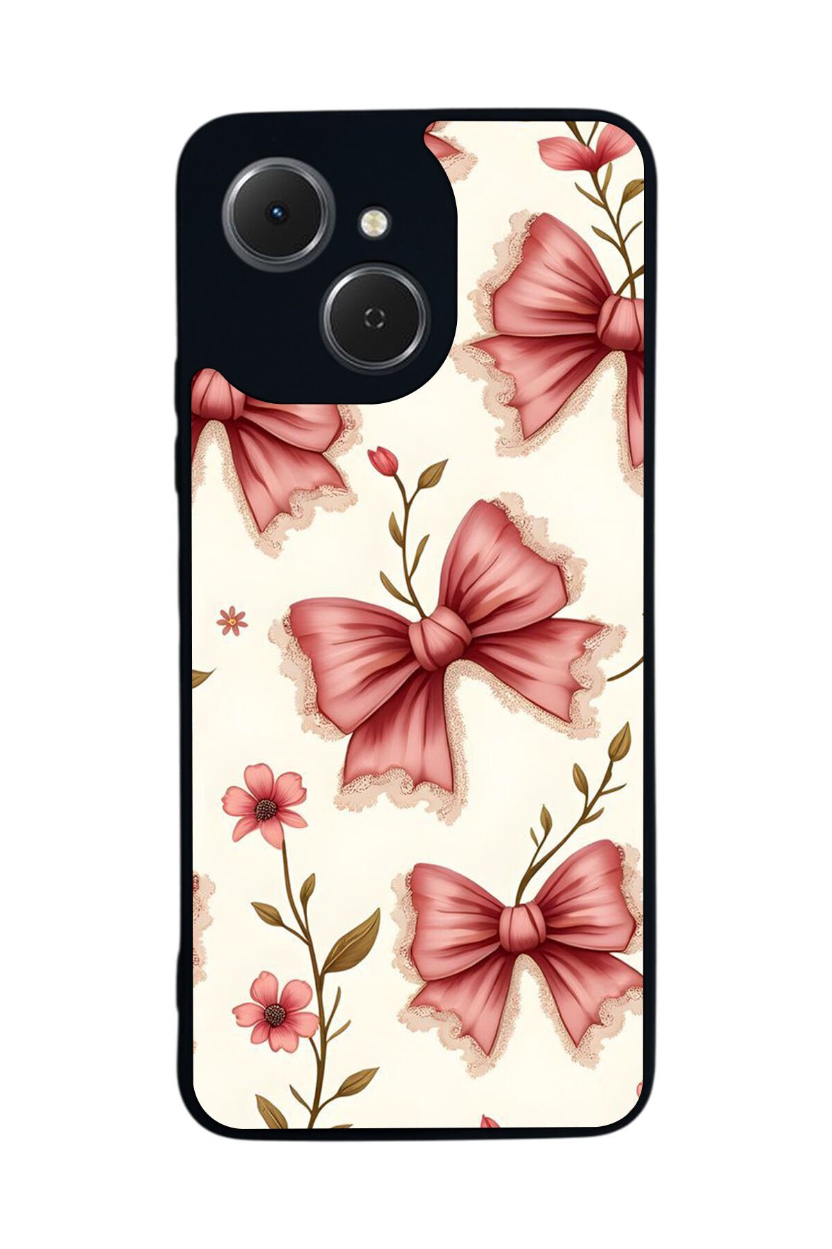 Tecno Spark 40C Uyumlu Kurdele Tasarımlı Glossy Premium Kılıf