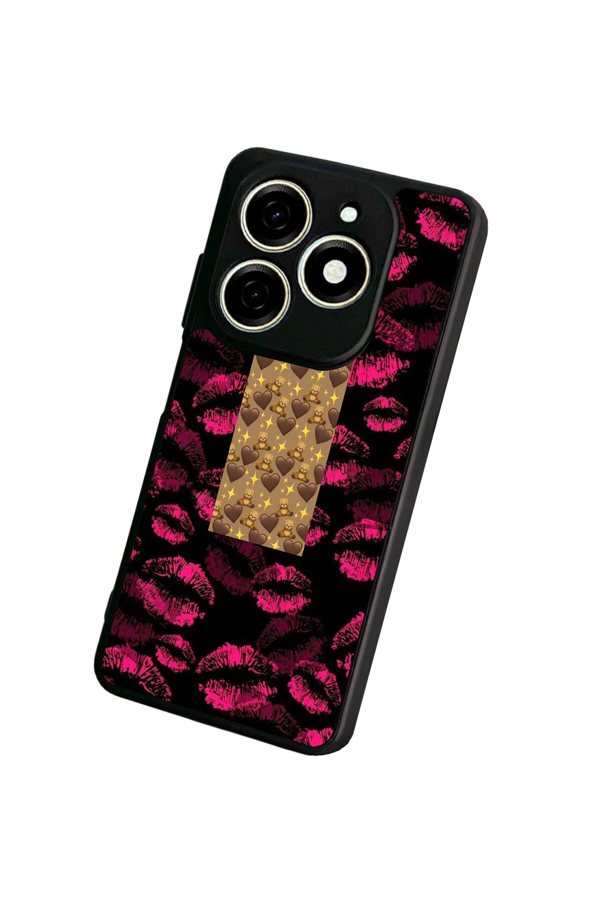 Tecno Spark 20/20C Uyumlu Dudak Tasarımlı Glossy Premium Kılıf